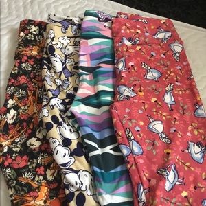 Disney Lularoe leggings bundle set retired